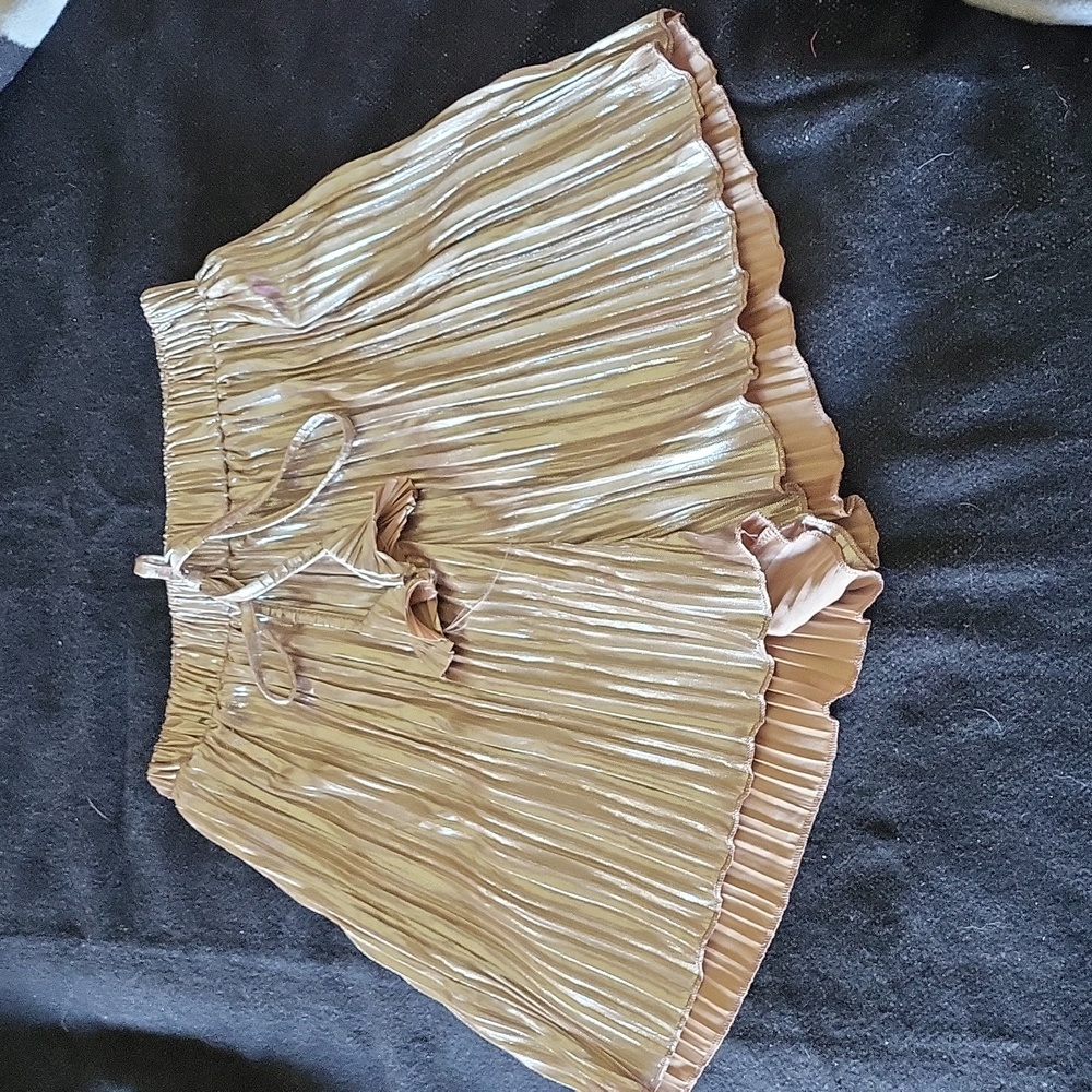 Gold sleep shorts NWT